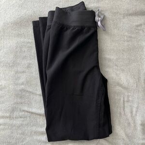 Figs Black High-Waisted Catarina Scrub Pants (S)